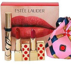 Estee Lauder Pure Color Envy Matte 2 Lipsticks &Mascara Full Size Gift Set